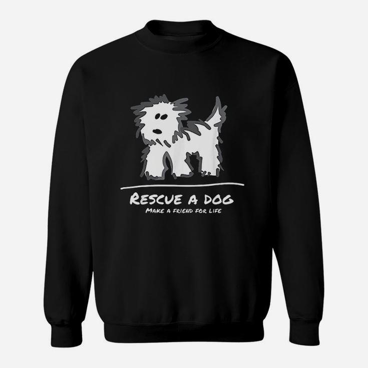 Rescue A Dog Dont Shop Adopt Animal Lover Sweat Shirt
