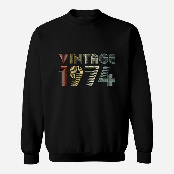Retro Vintage 1974 48th Birthday Gifts 48 Years Old  Sweat Shirt