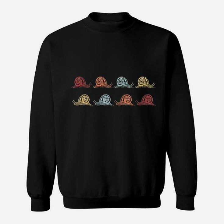 Retro Vintage Snail Funny For Animal Lovers Sweat Shirt