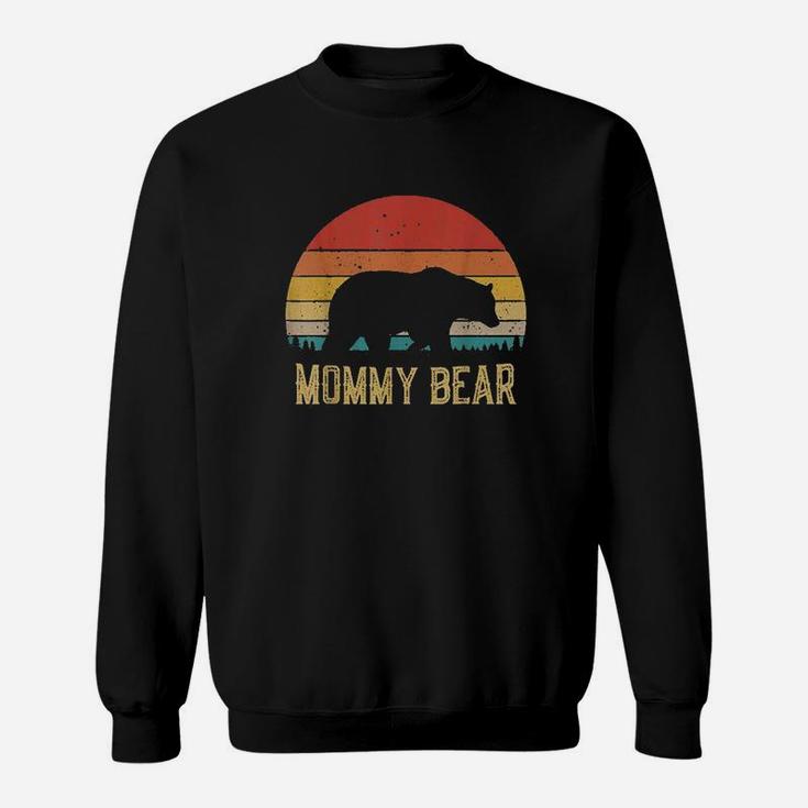Retro Vintage Sunset Mommy Bear Good Gifts For Mom Sweat Shirt