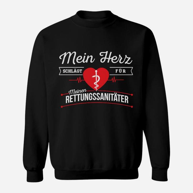 Rettungssanitäter Herz Sanitäter Notarzt Sweatshirt