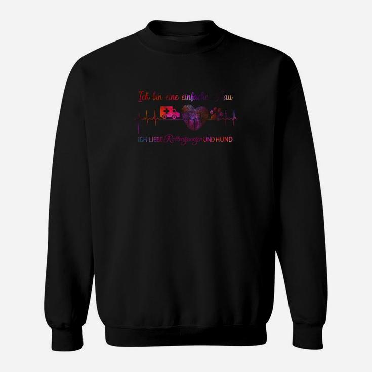 Rettungswagen Einfache Frau 2 Sweatshirt