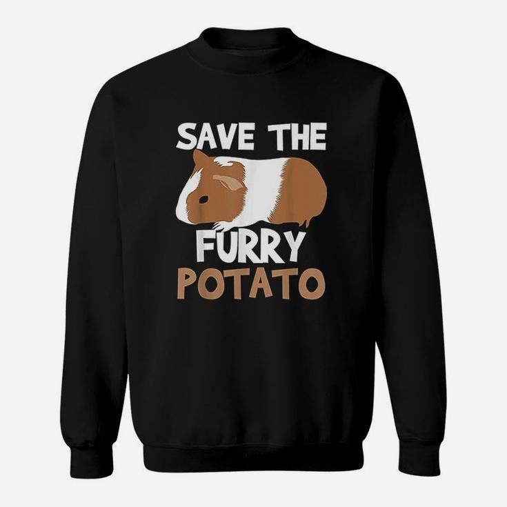 Save Furry Potato Funny Guinea Pig Lover Mom Women Sweat Shirt