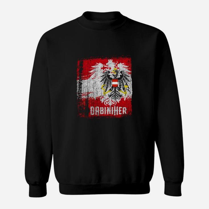 Schwarzes Herren Sweatshirt Adler-Motiv, Originär Schriftzug