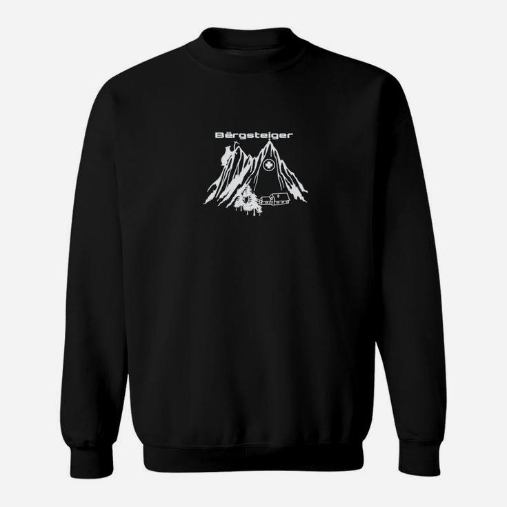 Schwarzes Sweatshirt Mystischer Drachenflügel & Runen, Stilvolles Design