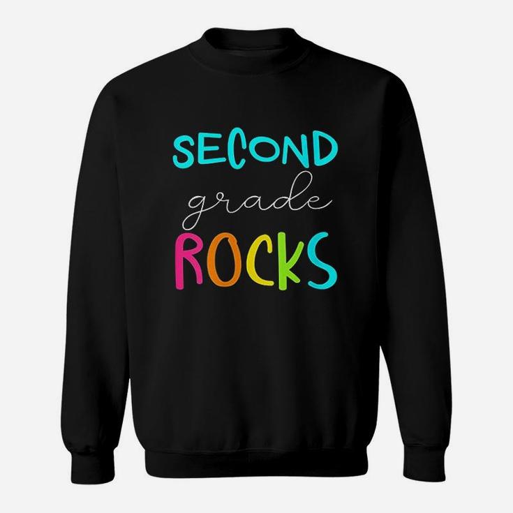 Second Grade Rocks Team 2nd Grade Teacher Sweat Shirt