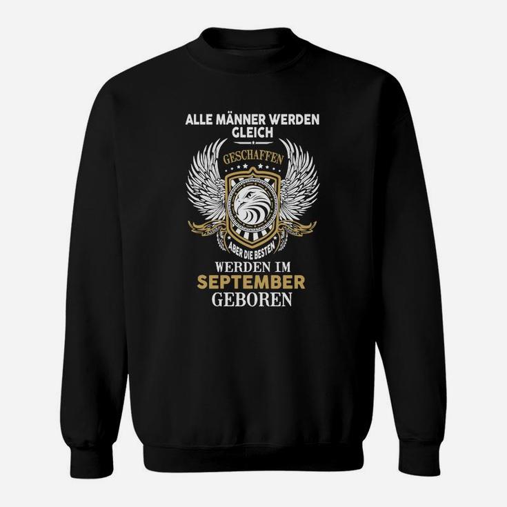 September Geburtstag Herren Sweatshirt, Beste Männer Flügel Design