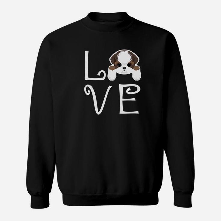 Shih Tzu Love Dog Owner Shih Tzu Puppy Premium Sweat Shirt