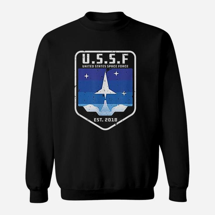 Space Force Ussf United States Space Force Retro Alien Gift Sweat Shirt