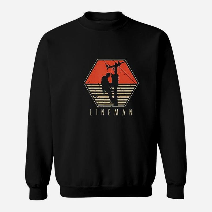 Sparky Electrician Funny Lineman Dad Retro Vintage Gifts Sweat Shirt