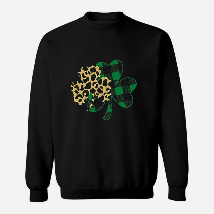 St Patricks Day Blessed And Lucky Graphic Im One Lucky Mama Tops Sweat Shirt