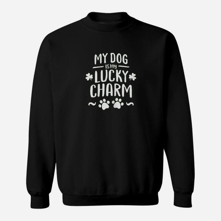 St Patrick's Day Dog Mom Shamrock My Dog Is My Lucky Charm Sweat Shirt
