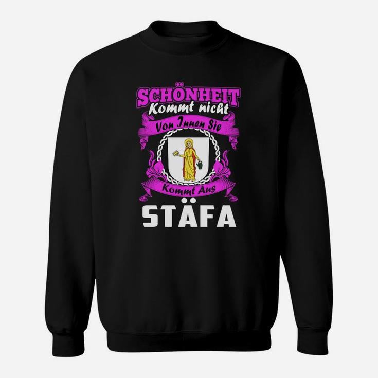 Stolz aus Stafa Sweatshirt: Lokalpatriotismus-Slogan Mode