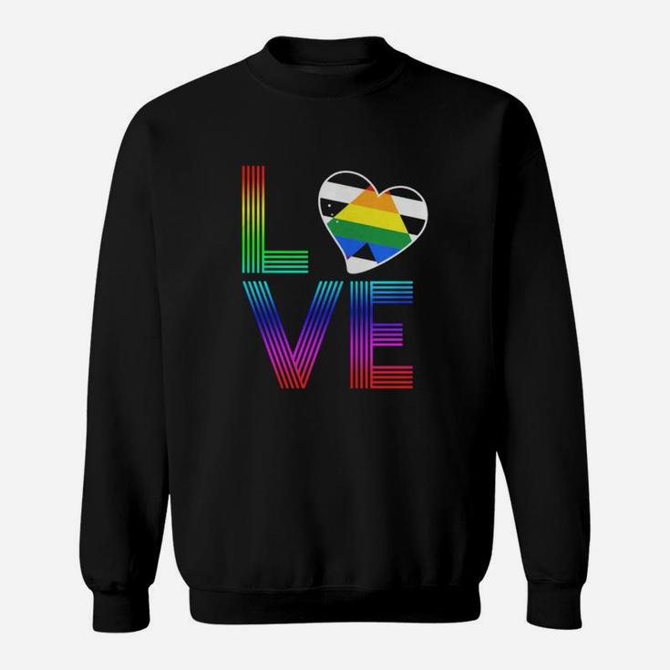 Straight Ally Flag Love Lgbt Pride Sweat Shirt