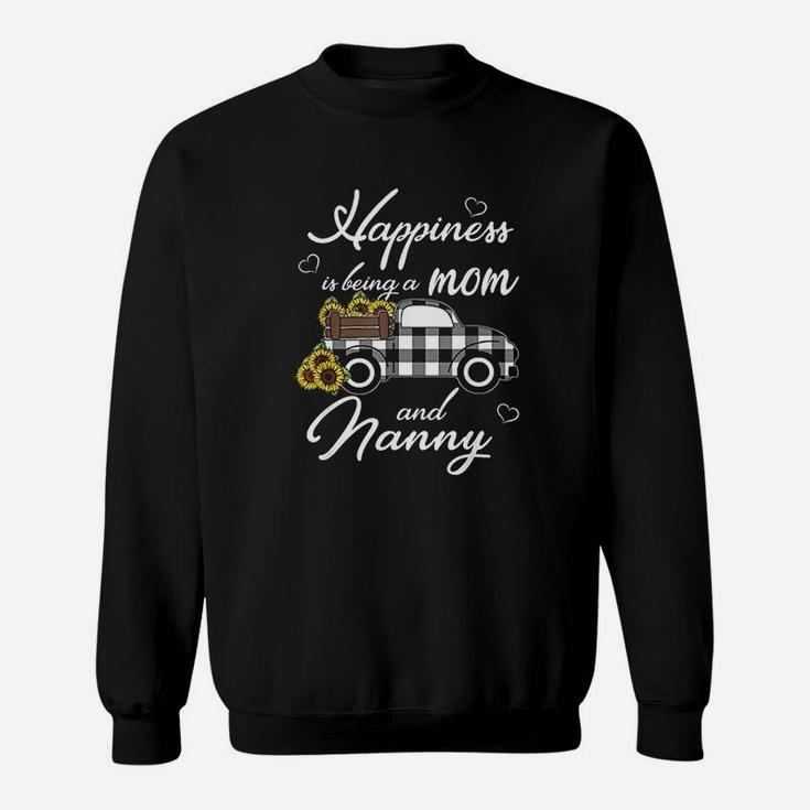 Sunflower Grandma Happiness Is Being A Mom Sweat Shirt