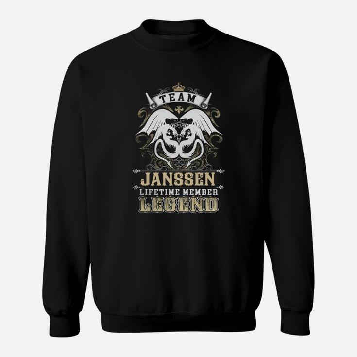 Team Janssen Lifetime Member Legend -janssen T Shirt Janssen Hoodie Janssen Family Janssen Tee Janssen Name Janssen Lifestyle Janssen Shirt Janssen Names Sweat Shirt