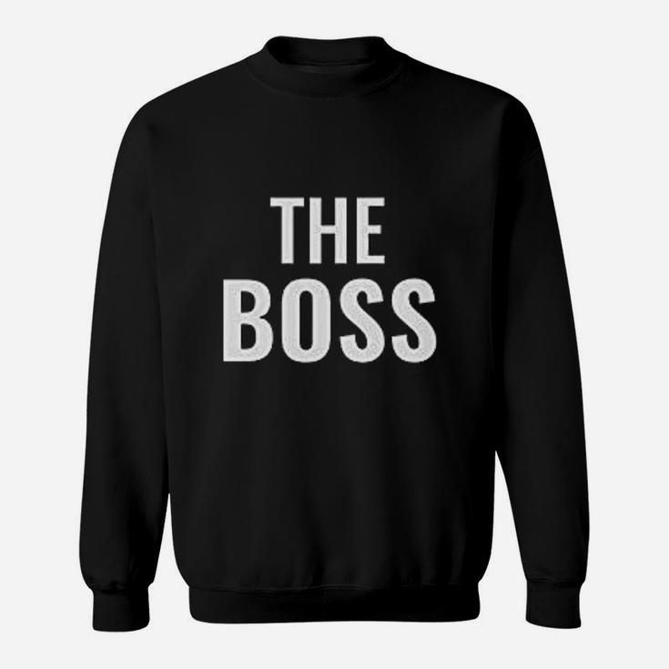 The Boss Funny Husband And Wife Matching Couples Sweat Shirt