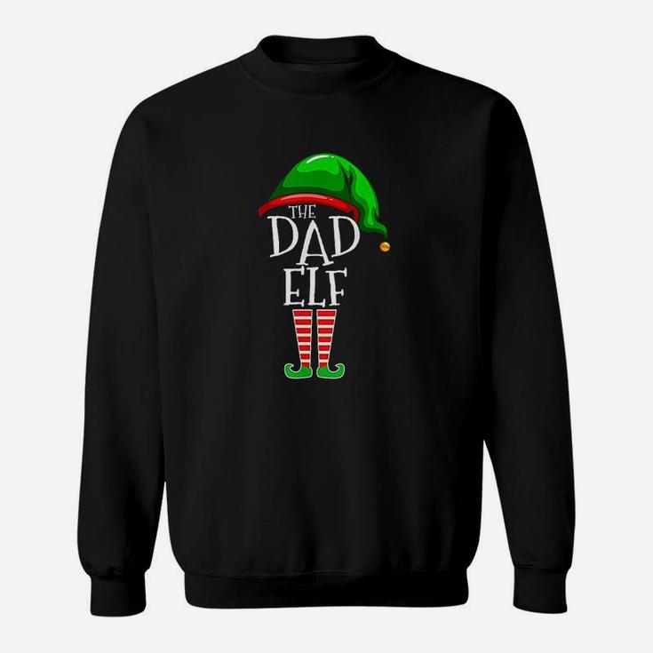 The Dad Elf Family Matching Group Christmas Daddy Sweat Shirt