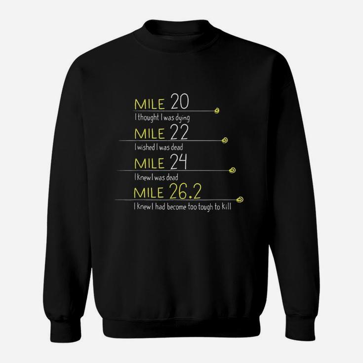 The Thoughts Of Marathoner Runner Gift Funny Marathon Sweat Shirt
