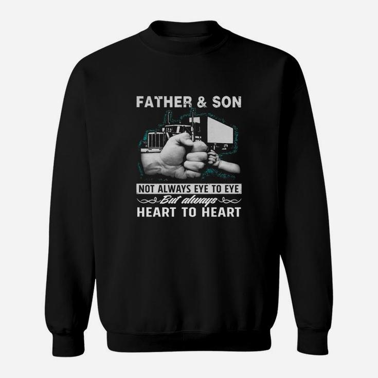 Trucker Dad And Son Frontside Sweat Shirt