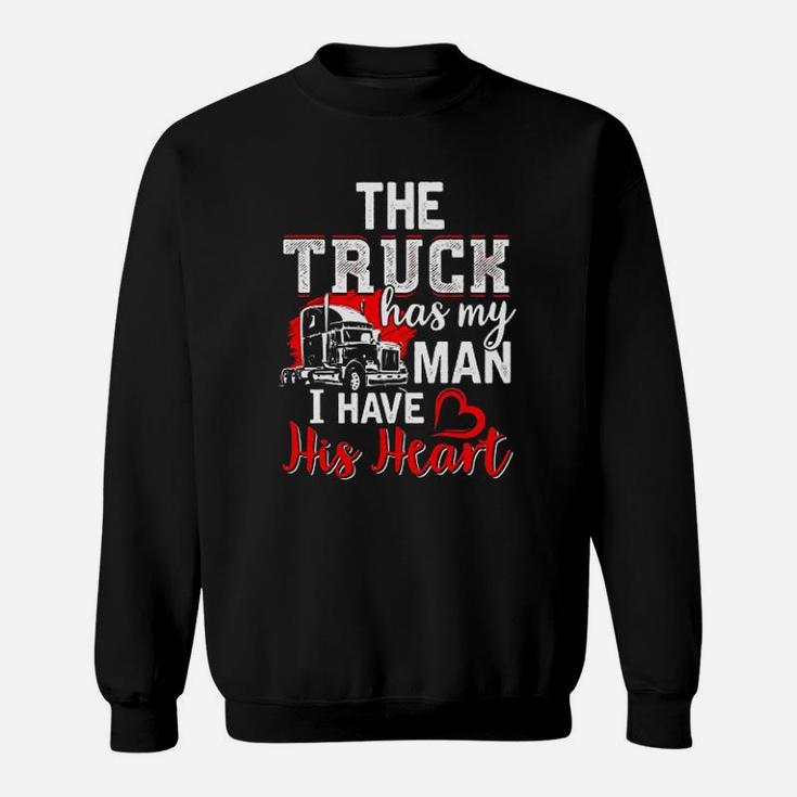 Trucker Wife Truck Driver Funny Girlfriend Gift Sweat Shirt