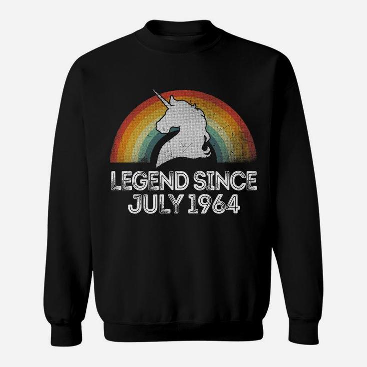 Unicorn Legend Since June 1964 58th Birthday Gift Vintage  Sweat Shirt