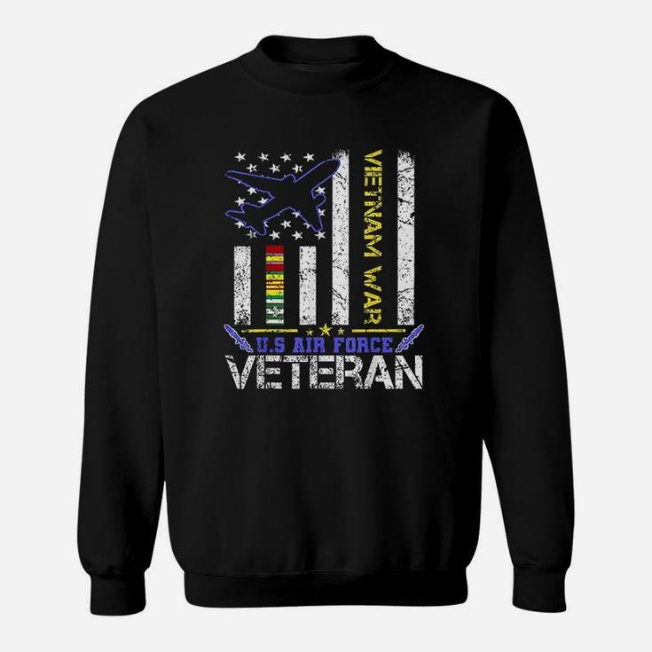 Us Air Force Vietnam Veteran Military Veteran Us Flag Gift Sweat Shirt