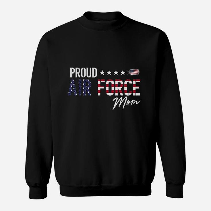 Us Flag Proud Air Force Mom Sweat Shirt