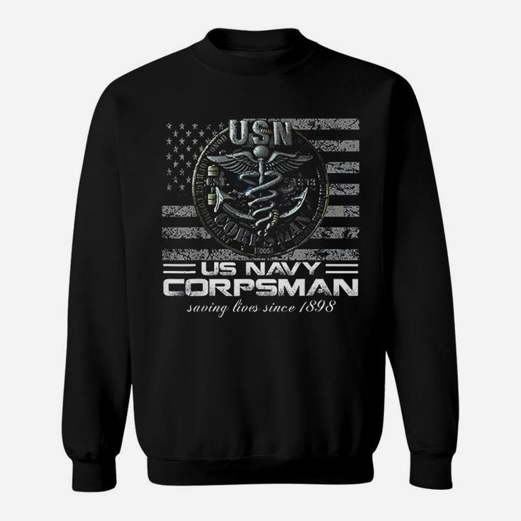 Us Navy Corpsman Saving Lives Since 1898 Veteran Day Gift Sweat Shirt