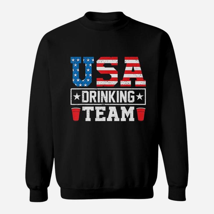 Usa Drinking Team Funny Drinking Beer Lover Gift Sweat Shirt