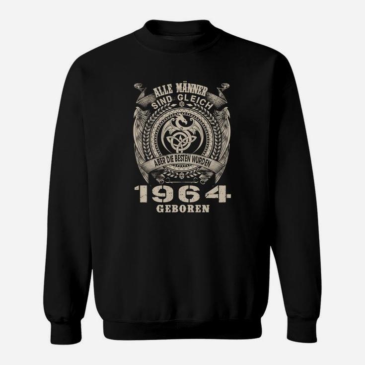 Vintage 1964 Geburtsjahr Schwarzes Sweatshirt mit Spruch