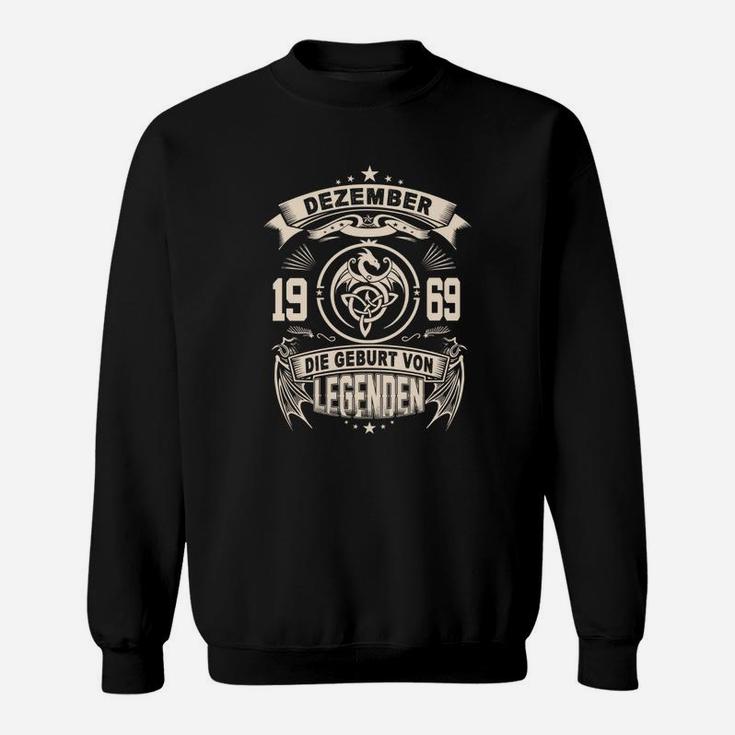 Vintage 1969 Sweatshirt, Dezember Legenden Geburt