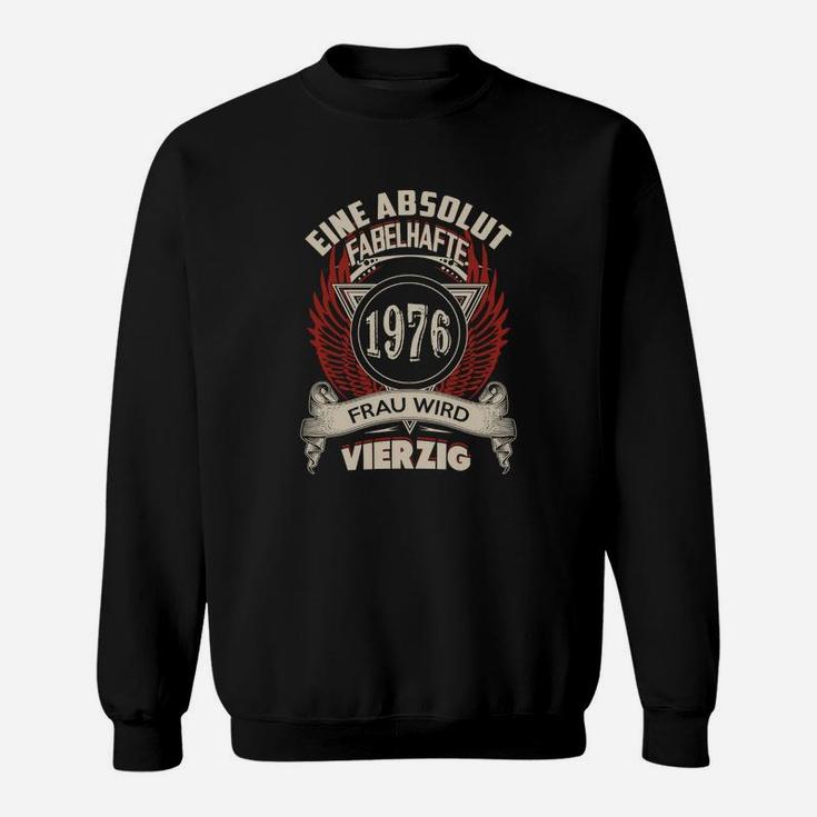 Vintage 1976 Frauen Geburtstags-Sweatshirt, Charmante Vierzigjährige