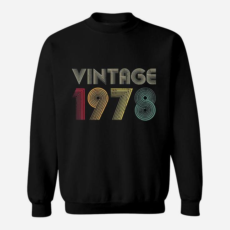 Vintage 1978 44th Birthday Gift 44 Years Old Men Women Retro  Sweat Shirt