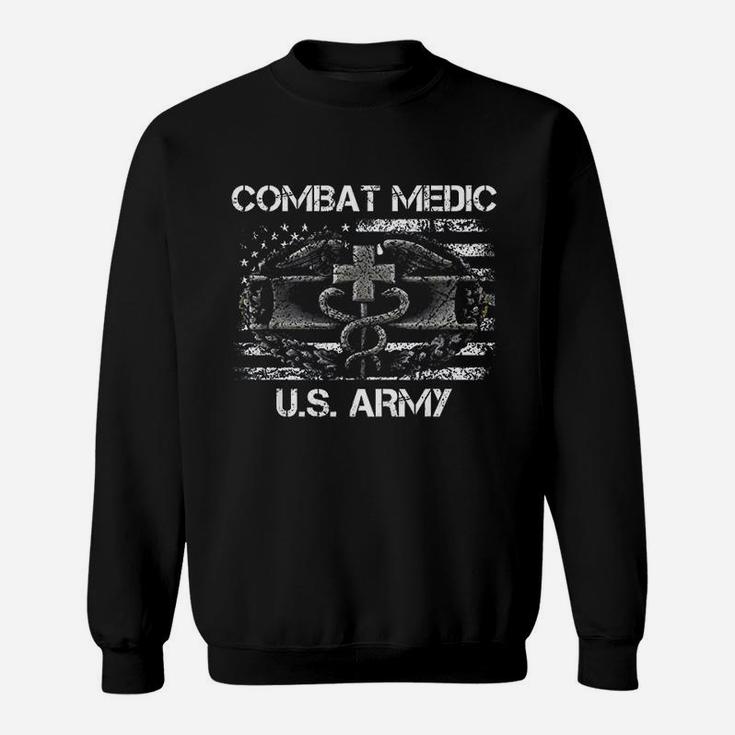 Vintage Army Combat Medic Veteran Gift For Us Army Veteran Sweat Shirt