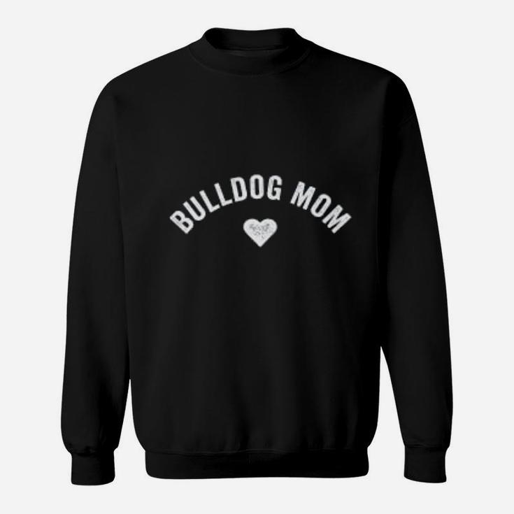 Vintage Cute Funny Dog Mama French English Bulldog Mom Sweat Shirt