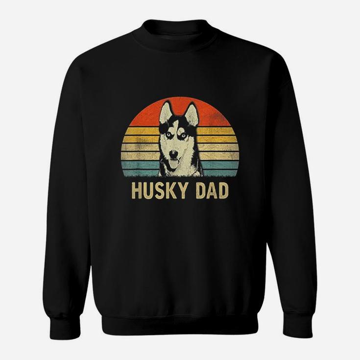 Vintage Husky Dad Fathers Day Gifts Sweat Shirt