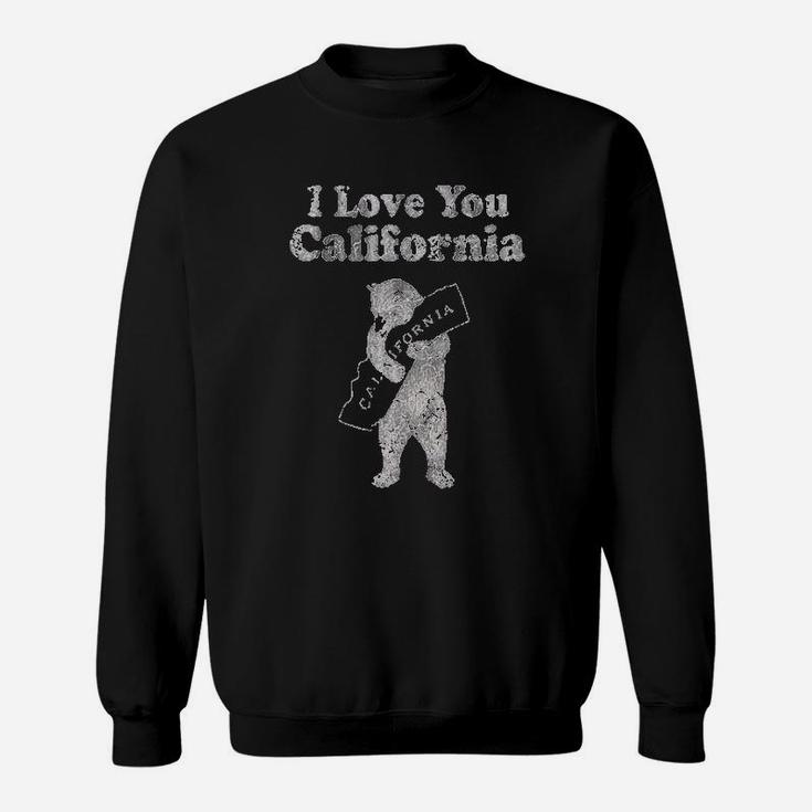 Vintage I Love You California Bear Home Love Sweat Shirt