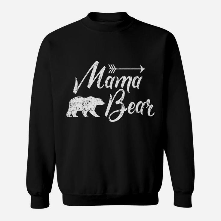 Vintage Mama Bear Cute Camping For Women Sweat Shirt
