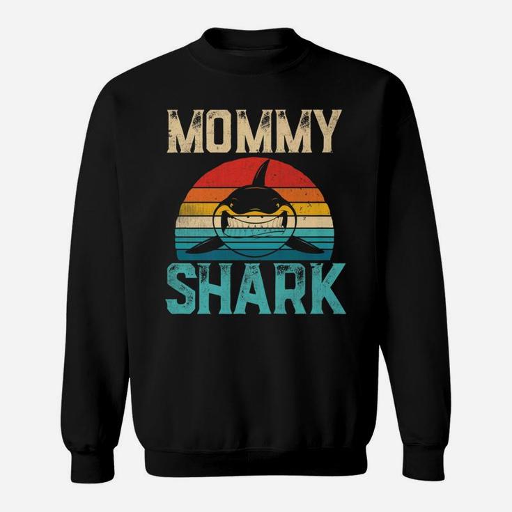 Vintage Mommy Shark Mommy Gift Halloween Christmas Sweat Shirt