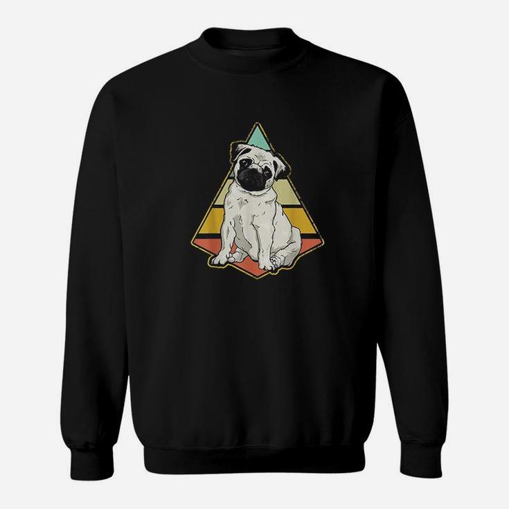 Vintage Pug Dog Retro Distressed Pug Lover Sweat Shirt