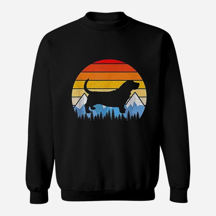 Vintage Retro Basset Hound Basset Hound Lovers Gifts Sweat Shirt