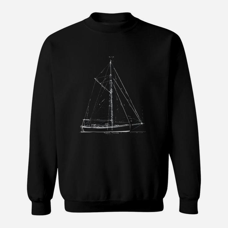 Vintage Retro Sailboat Sweat Shirt