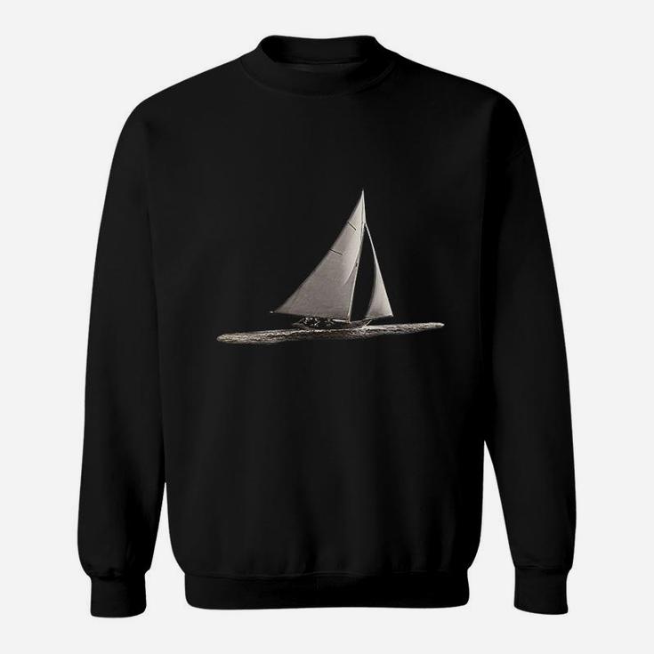 Vintage Sail Boat Nautical Dad Sailing Sweat Shirt