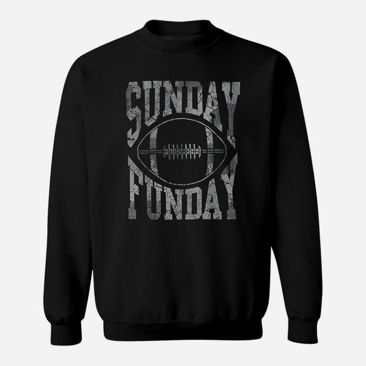 Vintage Silver Sunday Funday Football Sweat Shirt