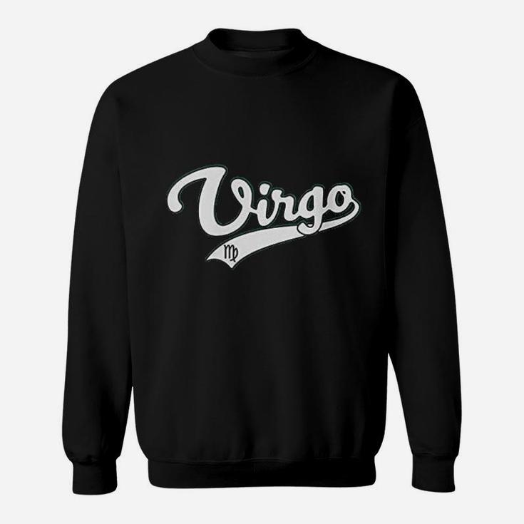 Virgo September Birthday Astrology Vintage Baseball Script Sweat Shirt