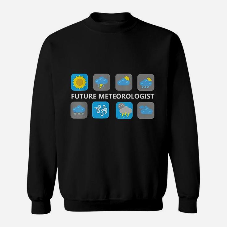 Weather Forecast Icons Future Meteorologist Sweatshirt