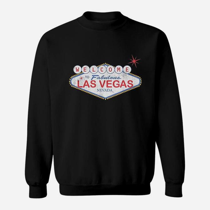 Welcome To Las Vegas Souvenir Sign Vacation Sweatshirt