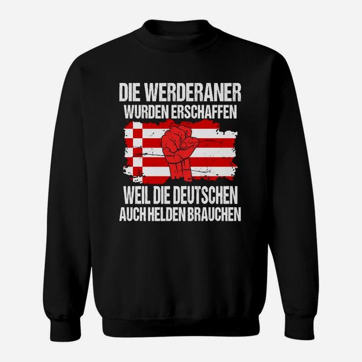 Werderaner Helden Fußball-Fan-Sweatshirt, Grün-Weiß Support Tee