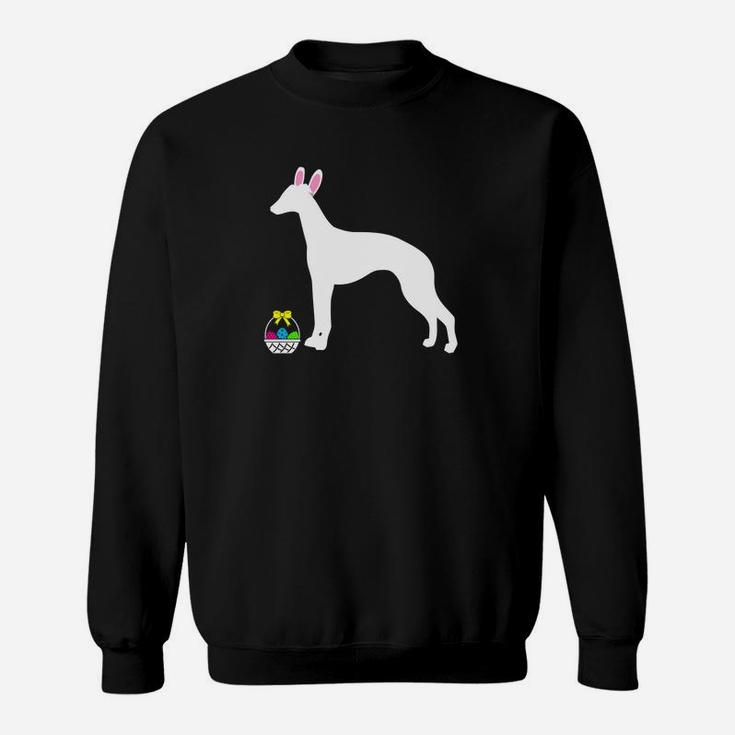 Whippet Easter Bunny Dog Silhouette Sweat Shirt